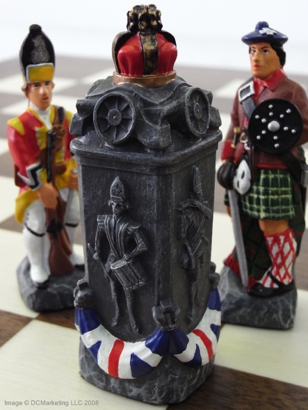 Battle of Culloden Hand Painted Theme Chess Set